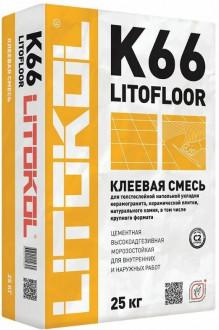Лучший толстослойный плиточный клей – 	Litokol Litofloor K66